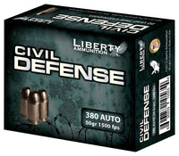 Liberty Ammo Civil Defense .380ACP 50gr. HP 20-Pack