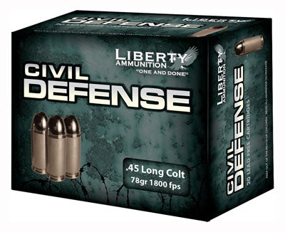 Liberty Ammo Civil Defense .45 Colt 78gr. HP 20-Pack