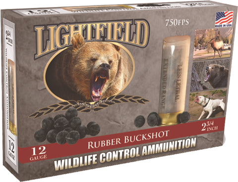 Lightfield 12Ga 2-3/4" (21Ball Rubber Buckshot 5-Pack