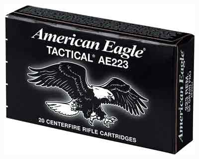 Federal Ammo Ae Tactical .223 55gr. FMJ-Bt 20-Pack