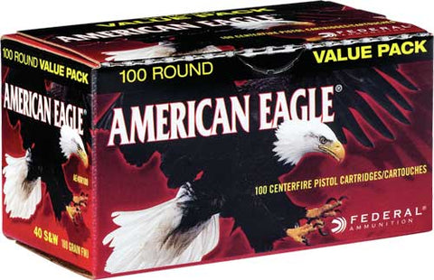 Fed Ammo Ae .40Sw 180Gr Fmj-Tc 100-Pack Ae40R100