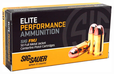 SIG Ammo 9mm Luger 115gr. FMJ 50-Pack