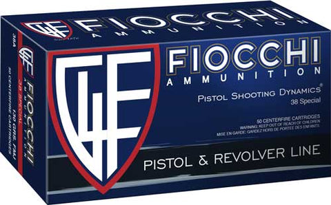 Fiocchi .38Spl. 158Gr. Jhp 50-Pack 38B