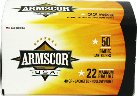Armscor Ammo .22Wmr 40Gr. Jhp 50-Pack Fac22M-1N