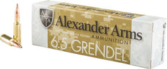 Alexander Ammo 6.5 Grendel 123gr. Lapua Scenar 20-Pack