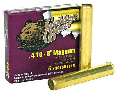 Golden Bear .410 3" #4 Buck- Shot 5-Pack