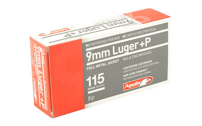 Aguila Ammunition 9MM+P, 115 Grain, Full Metal Jacket,50 Round Box 1E092118