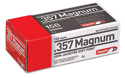 Aguila Ammunition Pistol, 357 Mag, 158 Grain, Semi Jacketed Soft Point, 50 Round Box 1E572823