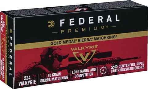 Fed Ammo Gold Medal .224 Valky