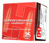 Hornady Ammo SPF Varmint .17 Hornet 20Gr V-Max 25-Pack