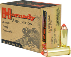 Hornady Ammo Leverevolution .41Mag 190gr. FTX 20-Pack