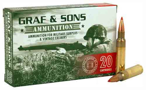 Hornady Ammo 6.5X54 Mannilcher 140gr. Sp 20-Pack
