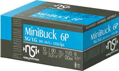 Nobelsport Ammo 12Ga. 2 1/4" 1250fps. 00Bk 6-Pellets 10-Pack