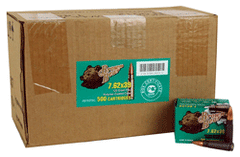 Brown Bear 7.62X39 123gr. FMJ Polymer 500Rd Case