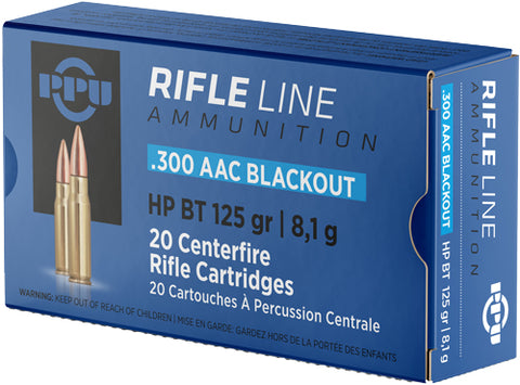 Ppu Ammo .300 Aac Blackout 125Gr. Hpbt 20Rd Box Pp300Bh