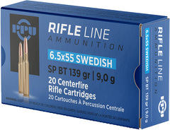Ppu Ammo 6.5X55 Swedish 139Gr. Sp 20Rd Box Pp6Sws