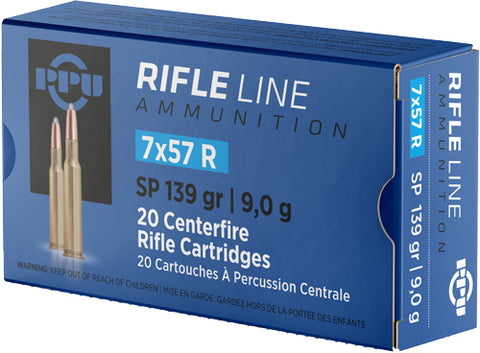Ppu Ammo 7X57R 139Gr. Sp 20Rd Box Pp757