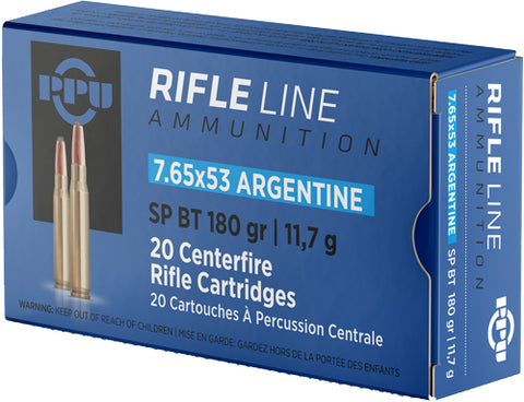 Ppu Ammo 7.65X53 Argentine 180Gr. Sp 20Rd Box Pp7As