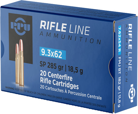 Ppu Ammo 9.3X62Mm 285Gr. Sp 20Rd Box Pp9362