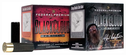 Federal Ammo Black Cloud 12Ga 3" 1450fps. 1.25oz. #BBB 25-Pack