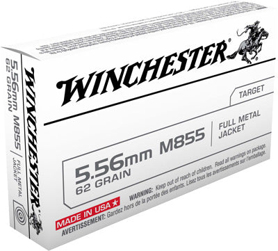 Winchester Ammo Usa .223 Ss109 62gr. FMJ 5.56 Green Tip 20-Pack