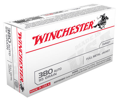 Winchester Ammo Usa .380ACP 95gr. FMJ-RN50-Pack
