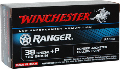 Winchester Ammo Ranger .38 Special +P 130gr. Pdx1 JHP 50-Pack