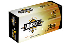 Armscor 38 Super, 125 Grain, Full Metal Jacket, 50 Round Box FAC38SUPER-1N