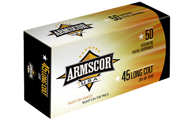 Armscor 45LC, 255 Grain, Lead, 50 Round Box FAC45LC-1N