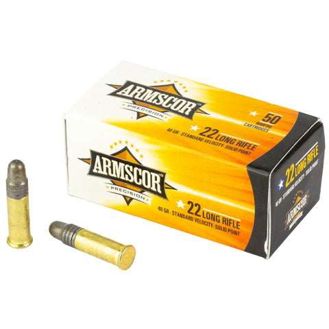 Armscor 50012PH Precision 22 LR 40 gr 1125 fps Standard Velocity Solid Point 50 Rounds