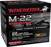 Winchester Ammo M-22 Subsonic .22LR 1255fps. 40gr. Lead RN800-Pack. - Winchester - View 1