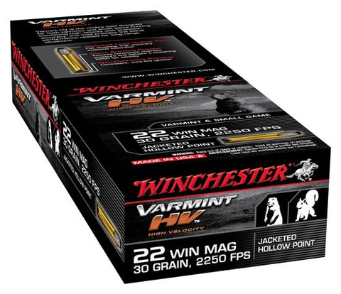 Winchester Ammo Supreme .22Wmr 2250fps. 30gr. JHP 50-Pack