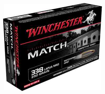 Winchester Ammo Supreme .338 Lapua Mg 250gr. Sierra Matchking 20-Pack