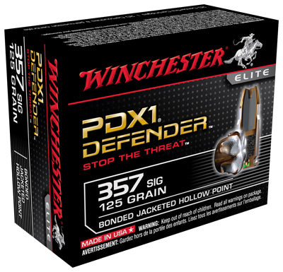 Winchester Ammo Supreme Elite .357Sig 125gr. Pdx1 Defender 20-Pack