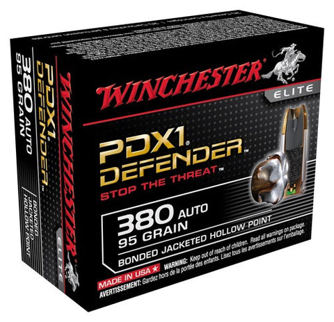 Winchester Ammo Supreme Elite .380ACP 95gr. Pdx1 Defender 20-Pack