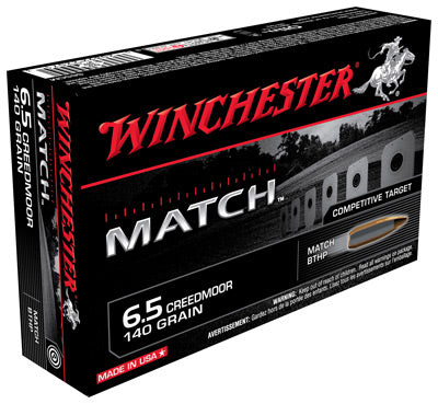 Winchester Ammo Match 6.5 Creedmoor 140gr. BTHP 20-Pack