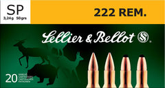 S&B Ammo .222 Remington 50gr. JSP 20-Pack
