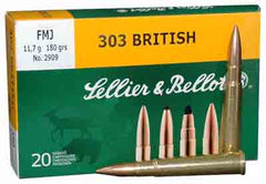 S&B Ammo .303 British 180gr. FMJ 20-Pack