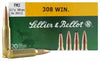 S&B Ammo .308 Winchester 180gr. FMJ 20-Pack - Sellier & Bellot - View 1