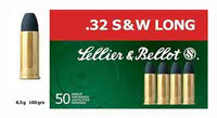 SB Ammo .32Sw Long 100gr. Lead-RN50-Pack