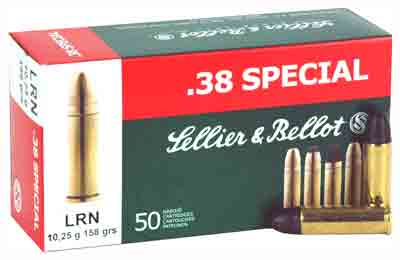 S&B Ammo .38 Special 158gr. Lead-RN50-Pack