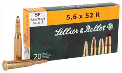 S&B Ammo .22 Savage Hi-Power 5.6X52R 70gr. Sp 20-Pack