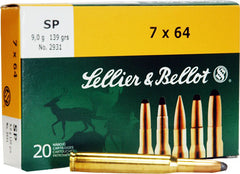 S&B Ammo 7X64mm 139gr. JSP 20-Pack