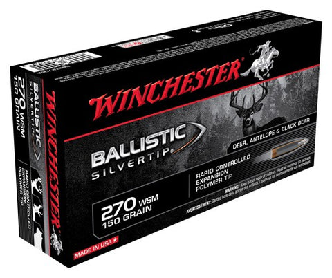 Winchester Ammo Supreme .270Wsm 20-Pack 150gr. Ballistic Silver-Tip