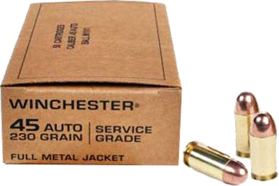 Win Ammo Service Grade .45Acp 230Gr. Fmj-Rn 50-Pack Sg45W