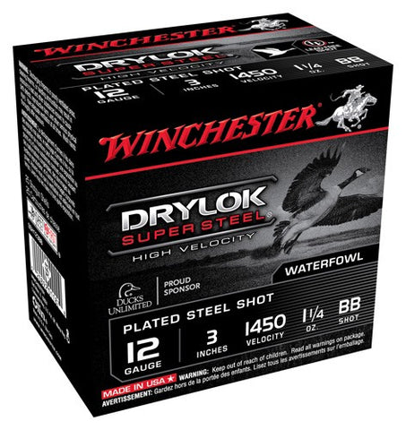 Winchester Ammo Supreme Steel 12Ga. 3" 1450fps. 1-1/4oz. BB 25-Pack.