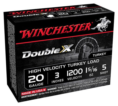 Winchester Ammo Supreme Turkey 20Ga. 3" 1200fps. 1-5/16oz. #5 10-Pack
