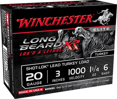 Winchester Ammo Long Beard Xr 20Ga. 3" 1000fps 1.25oz #6 10-Pack