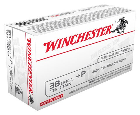 Winchester Ammo Usa .38 Special +P 125gr. JHP 50-Pack