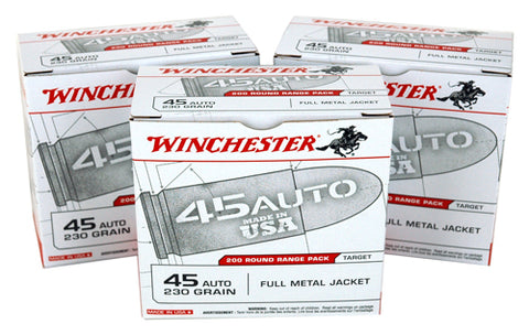 Winchester Ammo Usa .45ACP 600Rds/Cs 230gr. FMJ-RNCase Lot